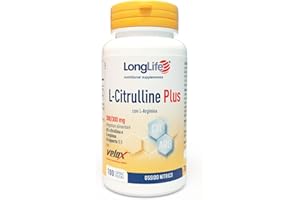 LongLife® L-Citrulline Plus | con L citrullina e L arginina rapporto 1:1 | Ossido nitrico | Energia per lo sport | Mix brevettato Velox™ | 100 capsule vegetali | Senza glutine e vegano