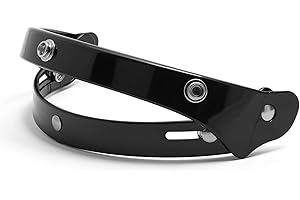 DOCK66 MOTORCYCLE PARTS Adaptateur à rabat pour visière Bubble Noir