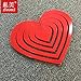 Produktbild Love 3D Creative Wand Aufkleber Wand Aufkleber Wohnzimmer Schrank TV Hintergrund Wand Schlafzimmer Wand Aufkleber Home Zubehör Wandbehänge, Big, rot