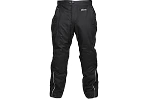 RKsports Airbourne Motorcycle Motorbike Black Trouser with CE Armour Cordura