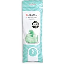 Sacs Poubelle Brabantia PerfectFit - Ultra Résistants Avec Cordon De Serrage - 40 Sacs Blancs