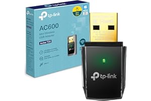 TP-Link Archer T2U USB WiFi Adapter for PC, Dual Band AC600 USB WiFi Dongle for PC, Windows, Mac OS X, Mini design, HD Video/Gaming/Streaming, Mini Design, Compact & Portable, Easy Setup