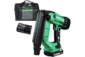 Metabo HPT 18V MultiVolt Cordless Brad Nailer | Includes 1-18V, 3.0 Ah Lithium Ion Battery | Accepts 18 GA 5/8-Inch to 2-Inch Brad Nails | Brushless Motor | NT1850DF