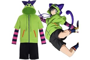 Jilijia SK8 The Infinity Cosplay Costume Anime Miya Ensemble complet Uniforme Sweat à capuche Shorts Tenues Anime Costume Jeu de rôle Uniforme Ensemble complet SK8 the Infinity Cosplay Outfit