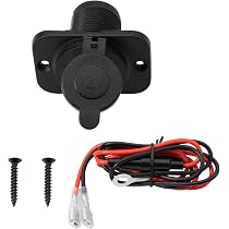 Akozon Presa Accendisigari Doppia 12V-24V Per Auto, Moto, Barca - Adattatore Universale Con Viti Di Montaggio