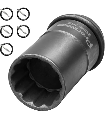 Barnwell Stecknuss 21 Mm Bi-Hex – Flache 52 Mm Nuss Für Schlagschrauber Und Gerüstbau