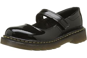 Dr. Martens MACCY Patent Lamper Red, Pantofole Unisex-Bambini