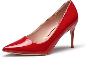 GENSHUO Donna Tacco Alto, Scarpe Tacco a Spillo 8 cm Décolleté con Tacco per Le Donne Scarpe da Sera a Punta Abito da Sera Pompe Prom Stiletto High Heels