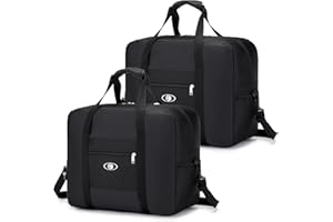 KSIBNW Bagaglio a Mano easyjet 45x36x20,Borsone da Viaggio Pieghevole Ultra Leggero Ripiegabile con Fissato Sulla Custodia del Trolley,Borsa per Organizzare,Borsa Weekend per Bagagli Campeggio