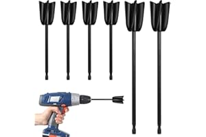 Aoyfuwell 6 Pzas Pala Mezcla Resina Epoxi - 16.5/22cm para Taladro (Incluye 4+2 Unid)