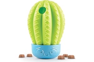 Brightkins Cactus Surprise! Dispensador de golosinas Puzzle para Mascotas, Juguetes interactivos para Perros, dispensador de golosinas, Juego Interactivo de alimentación Lenta, 2 Piezas