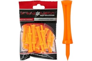 Graduated Tees Unisex The Golfers Club Orange Plastic (2.75 Inch X 20) Golf Tee, Orange, 50mm EU