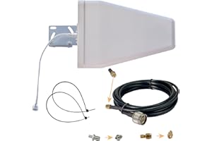 EGASKY Antena 4G 5G Exterior Direccional 9dBi para Router 3m TS9/SMA/RP-SMA | Compatible con Orange, Yoigo y Movistar | Larga Distancia para casa Rural o Caravana