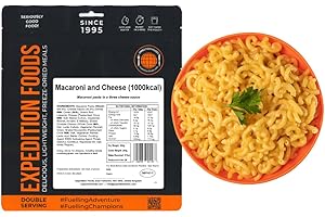 EXPEDITION FOODS expeditionfoods.com Macaroni and Cheese (1000kcal) -Freeze Dried Meal