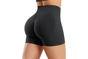 ZAAYO Sport gym shorts dam 4,5 tum korta sportbyxor hög midja dolda scrunch shorts dam