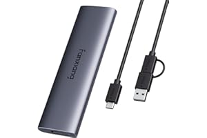 fanxiang SSD Externo 500gb Disco Duro Externo 500gb SSD Portátil 500g hasta 1000 MB/s, Tipo 3.2 Gen 2 Tipo C, para computadoras de Escritorio, portátiles, PC, XS, Windows - PS1008