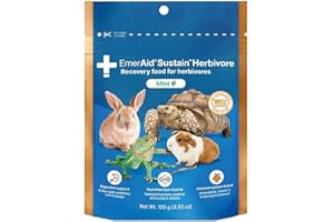 Lafeber Sustain Emeraid: Nourriture pour lapins, cobayes, chinchillas et reptiles herbivores - Menthe et Papaye - 100g