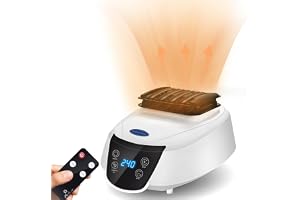 Angju Portable Clothes Dryer, 2300W Electric Heated Clothes Drying Machine with Wireless Remote Control, 240 Min Adjustable Timer, Negative Ion Sterilisation, Easy to Use for Apartments Home Travel RV