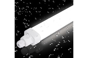 ‎ALLESIN Allesin Feuchtraumleuchte LED 120CM, 30W 3600LM Led Röhre, 120lm/w, Neutralweiß 4000K Reihenschaltung Kellerlampe IP65 Wasserfest Werkstattlampe Leuchtstoffröhre Leuchte für Feuchtraum Warenhaus