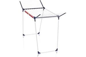 Leifheit Standtrockner Pegasus 180 Solid, Wäscheständer mit Flügeln für Lange Kleidungsstücke, standfester Flügelwäschetrockner für drinnen und draußen, klappbar
