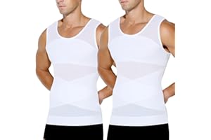 Casey Kevin Compressione Uomo Shapewear Canotta Contenitiva Snellente Intimo Modellante Dimagrante Fascia Pancia Sportivo Fitness Canottiera Canottiere Intimo Elasticizzato