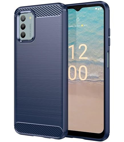 PARA NOKIA G10 Funda Fibra De Carbono Cubierta & Protector Pantalla