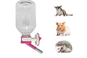 Choco Nose Patented Mini No-Drip Water Bottle/Feeder for Hamsters/Hedgehogs/Gliders/Rats/Mice/Other Small Pets and Animals - For Cages, Crates or Wall Mount. 300ML. Nozzle 10mm, Pink (C125)