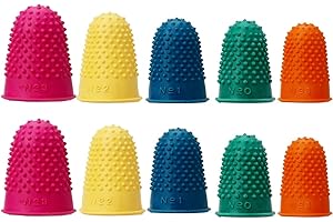 ASYKNM 10 Stücke Gummi Fingerkissen, Fingerkuppenschutz, Heisskleber Fingerschutz, Daumenschutz Fürgeld Zähler, Sortieren, Aufgabe