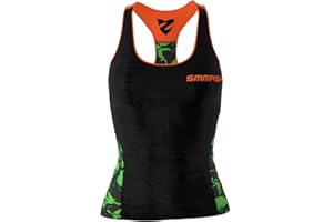 SMMASH Military Sport Top Tank para Mujer, Camiseta de Tirantes Deportivas, Camiseta sin Manga para Fitness, Yoga, Formación, Material Transpirable y Antibacteriano