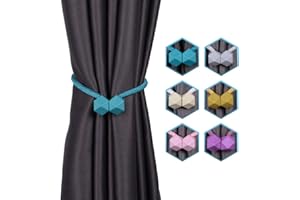 INHDBOX Magnetyczny uchwyt marszczący do zasłony, kreatywne klipsy do zasłony, do tylnej zasłony, klamry, do dekoracji domu, 2 sztuki