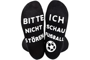 Himozoo Neuartige Lustige Socken Fußball Geschenke, BITTE NICHT STÖREN, ICH SCHAU FUßBALL - Funny Socks für Männer, Frauen und Fußballliebhaber