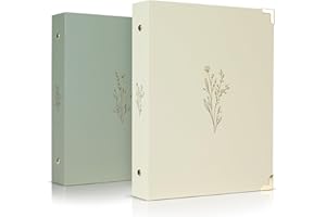 ZICOTO Aesthetic 6 Ring A5 Binder Set of 2 - The Perfect Small 0.75 Inch Planner Binder for Journaling or Collections - Refillable Notebook Binder with Pocket