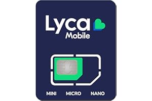 ELECTRONICSSHOP6 Sim 100% anonyme Lycamobile UK +44, active en 10 min sans doc, utilisable en Italie, contrat consommation