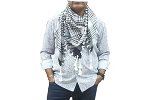 Horus Artesanía de Egipto Foulard palestinien shemagh keffiyeh hatta wrap écharpe arabe unisexe. 100% coton