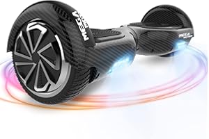 MEGA MOTION Hoverboard, Hoverboards Básico para Niños de Dos Ruedas de 6,5 Pulgadas, con Bluetooth-Altavoz, Motor Potente, Luz LED, Regalo para Niños