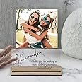 Shaivya Custom Besties Photo Frame with spotify song scannable code | Besties Photo Frame customized names | quotes, dates, time and place Tabletop