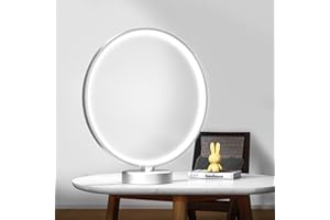 Hiloshine Light Therapy Lamp 10000 Lux UV-Free Artificial Sun Lamp with Touch,Desk Lamp with Stepless Brightness, Timer and 3 Color Temperatures for Home/Office Use