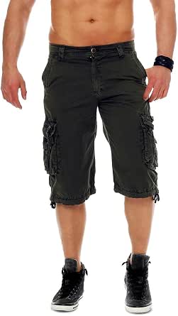 MEDIA WAVE store Bermuda Uomo 626 MOD. Jungle Multitasche Taglie dalla 44  alla 54 al Ginocchio : Amazon.it: Moda