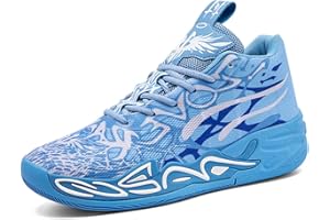 WOWEI Chaussure de Basketball Homme Montantes Baskets et Chaussures de Sport Unisexes Mode Semelle Extérieure en Caoutchouc Antidérapantes Légères Respirantes Sport Sneaker