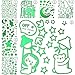 Produktbild Baanuse Wandsticker Leuchtaufkleber, Fluoreszierend und im Dunkeln leuchtend, Star Mond Ozean Schmetterling Liebhaber, Hunderte von Aufklebern Auf 8 A4 Blättern