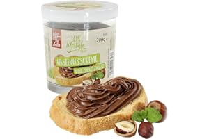 Haselnusscreme ohne Zusatz von Zucker "Mlchschokolade" 200g Glas | mit 9,6g Protein | mit Maltit als Zuckerersatz | Schoko - Haselnuss Creme von LCW