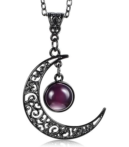 FIASASO Set di 4 collane goth grunge per donne adolescenti cool Y2k Grunge gioielli gotici croce malocchio farfalla cristallo angelo cuore ala catena girocollo collana Y2k accessori