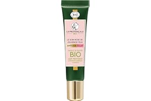 La Provençale Bio - Soin Rose de Jouvence Yeux Anti-Âge Éclat Cerfitié Bio - Huile d'Olive AOP Provence - Pour Tous Types de Peau Même les Plus Sensibles - 15 ml