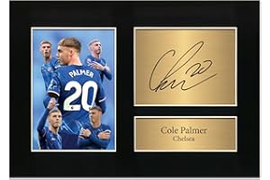 GENERIC Cole Palmer Autograph Chelsea Signed Photo Print with Mount, Pre-Printed Signature, Full Colour #160