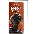 DD SON Tempered Glass Screen Protector Compatible for Iqoo Neo 7 Pro 5G, Iqoo Neo 7 5G, Iqoo 11 5G and Iqoo 9T 5G HD Glass with Edge to Edge Coverage and Easy Installation kit,Black