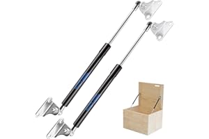 Koaudb 500 mm, 200 N/20,4 kg, Molle a gas resistenti da con staffa di montaggio a L, per il coperchio della porta del seminterrato RV letto TV gabinetto capannone, 2PCS (20in 45LB)