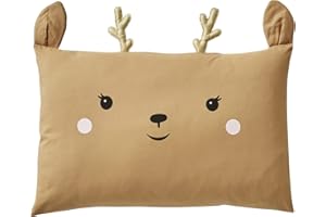 VERTBAUDET Taie d'oreiller bébé biche Green Forest Beige 40X60