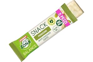 Enervit, Enerzona Protein Snack 40-30-30 Gusto Pistacchio, 5 Barrette Proteiche da 33gr Dieta a Zona con Proteine del Latte e Fibre, per Mantenere il Tono Muscolare, Senza Olio di Palma