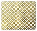Produktbild Geometric Mouse Pad, Rhombus Pattern Minimalist Modern Vintage Design Tile of Squares Artwork, Standard Size Rectangle Non-Slip Rubber Mousepad, Yellow and White