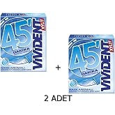 Vivident 45 Dakika Nane Aromalı Şekersiz-Tatlandırıcılı Şerit Sakız 33g (2 ADET)